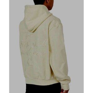 HONOR THE GIFT TRUTH SHALL MAKE YOU FREE HOODIE ZIP CANVAS JACKET BONE XXL NEW